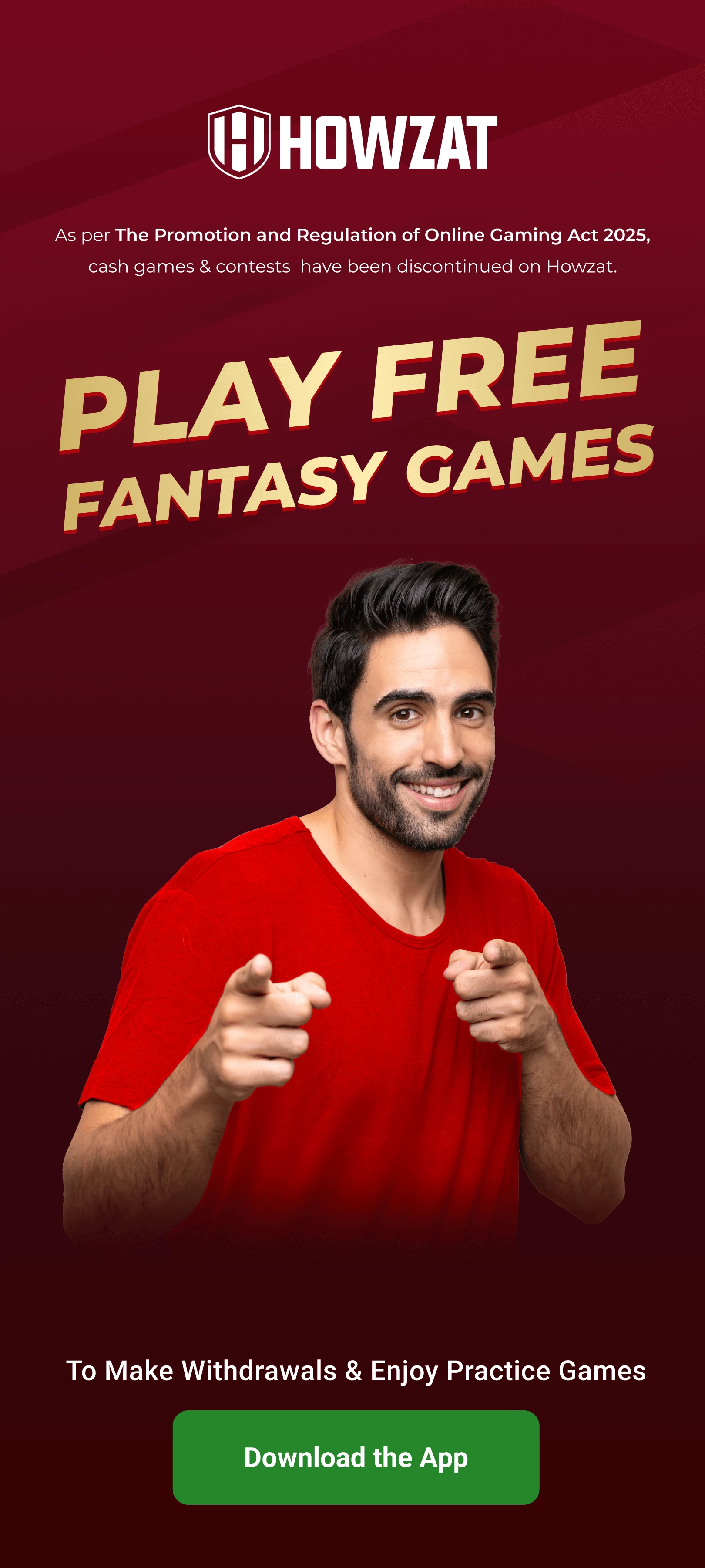 howzat Mobile Banner