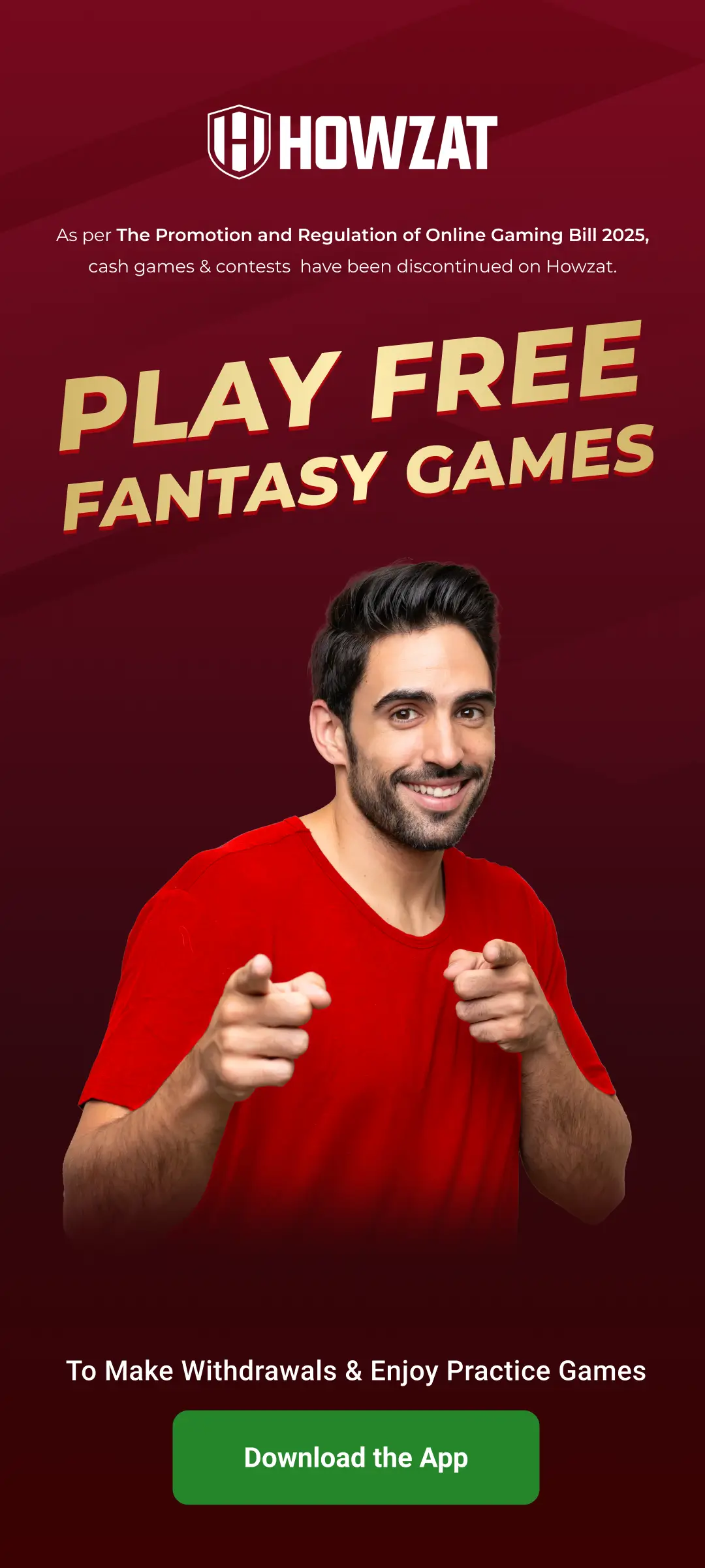 howzat Mobile Banner