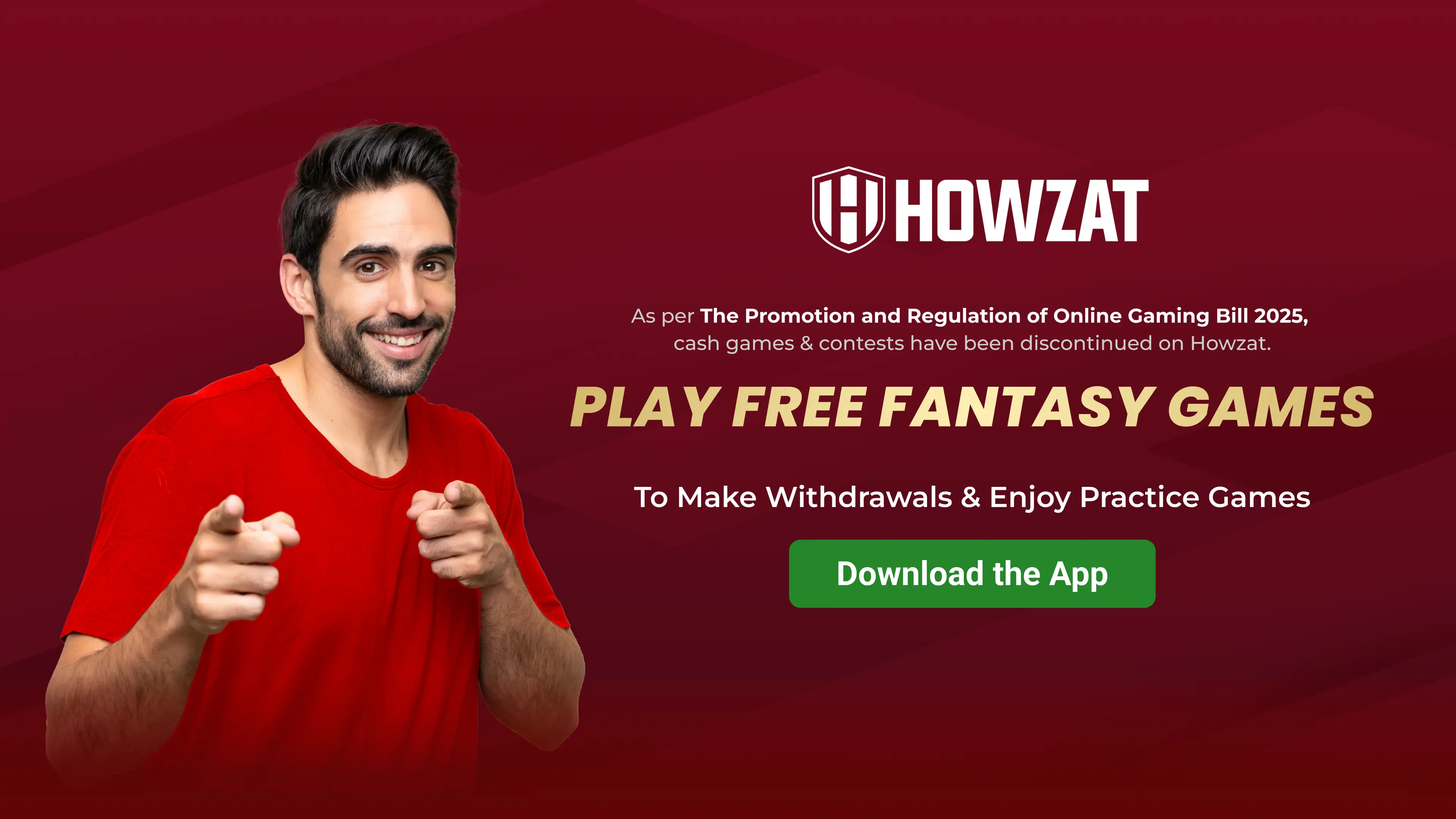 howzat Web Banner