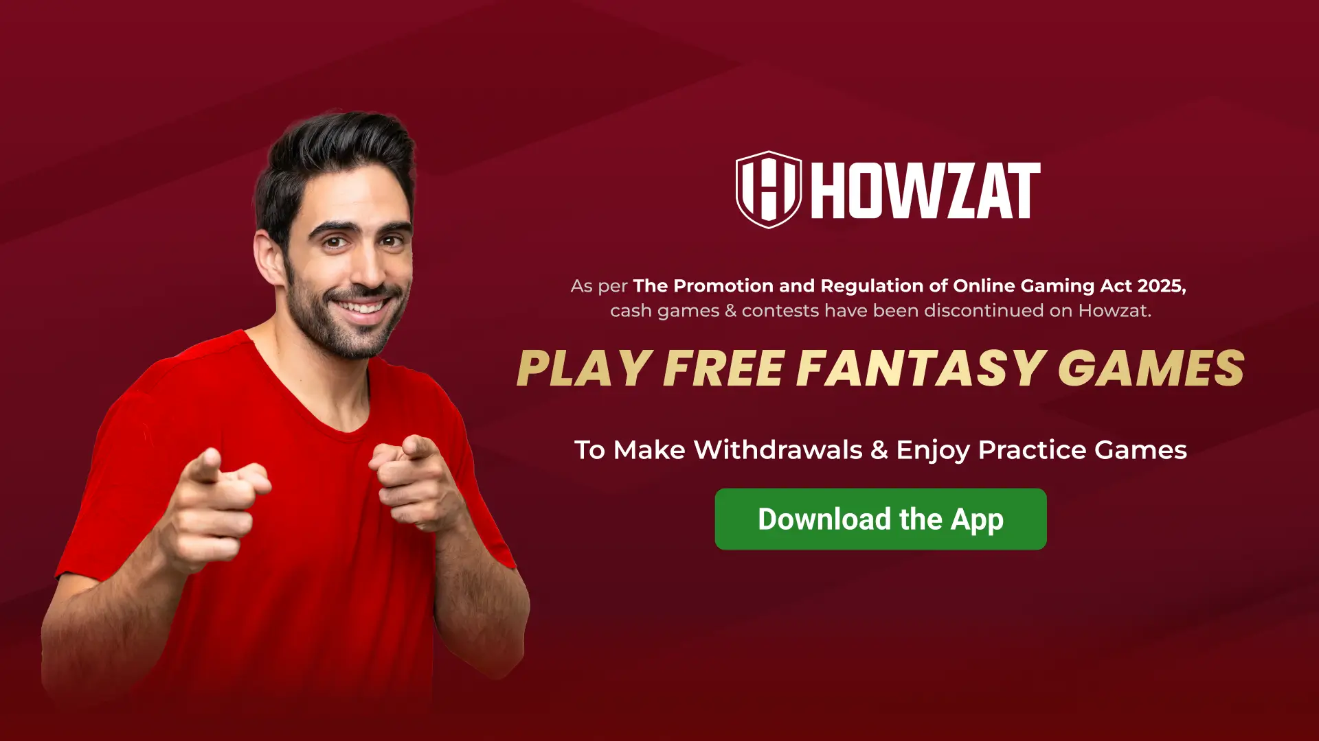howzat Web Banner