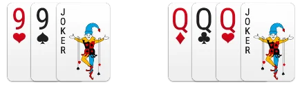 Sets containing a printed joker