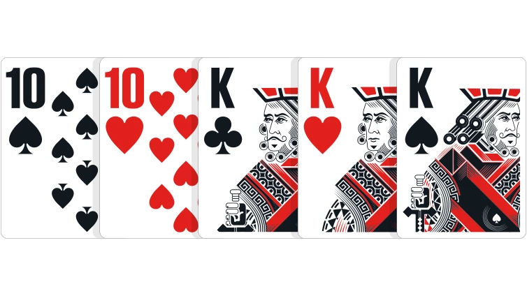 Alternate Full House Poker Hand Graphic