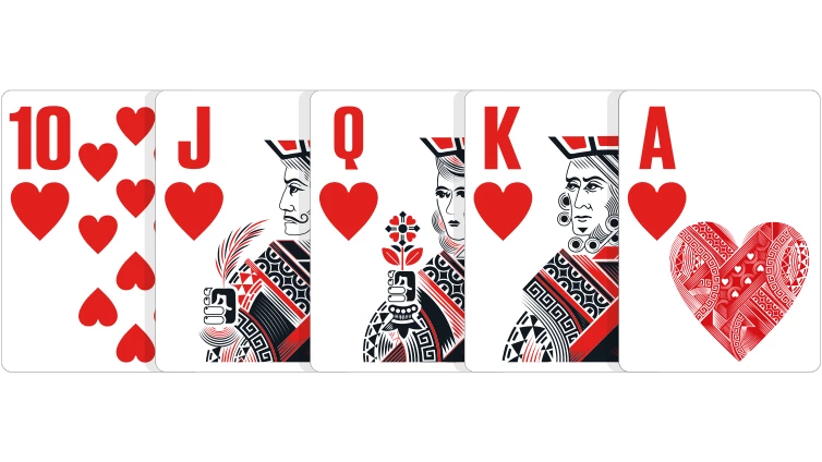 Alternate Royal Flush Graphic for Poker