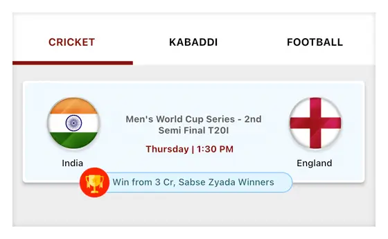 Select the Match